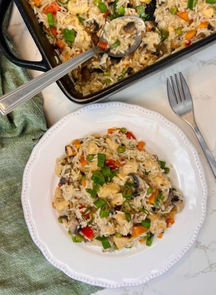 Easy Baked Chicken with Rice and Vegetables Recipe