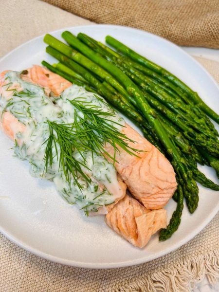 Poached Salmon with Piccata Sauce Recipe