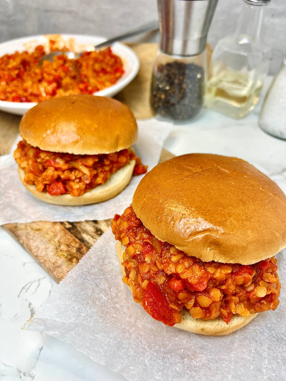 Spicy Lentil Sloppy Joes Step by Step Recipe
