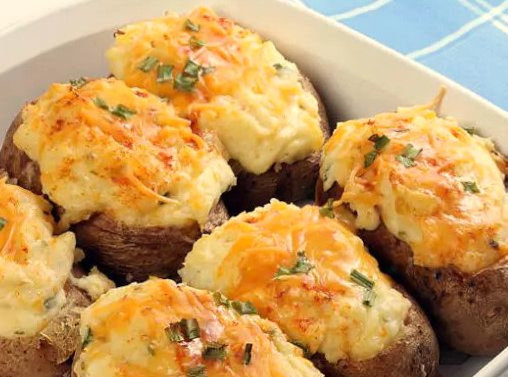 Loaded Twice-baked Potatoes - Step by step