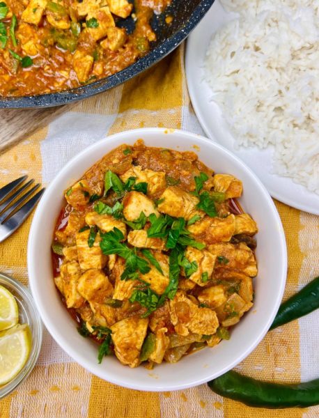 Hot and Spicy Chicken Pepper Masala
