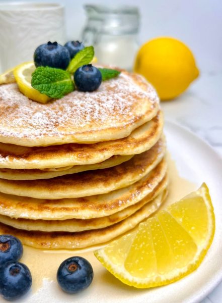 Lemon ricotta pancakes
