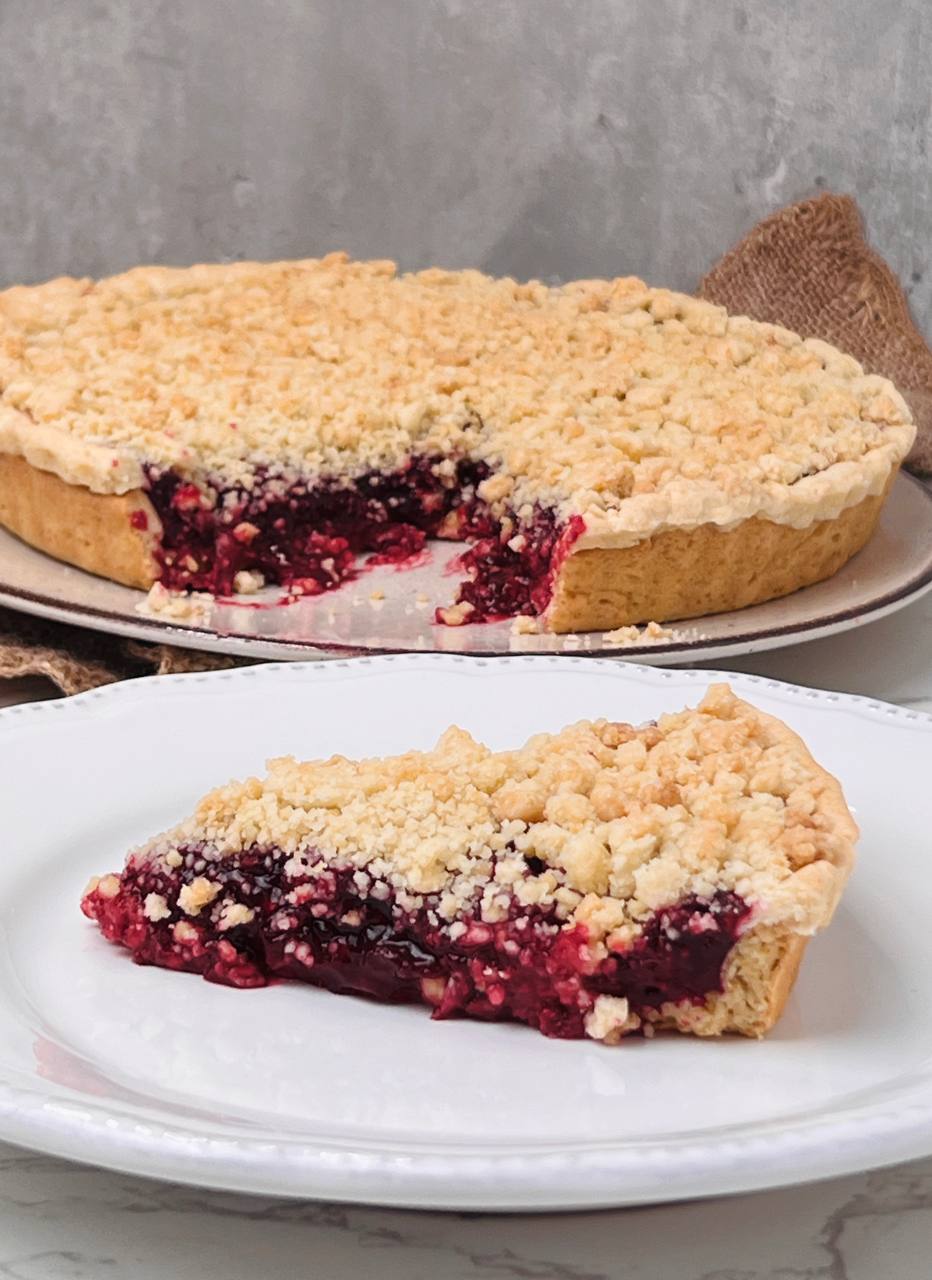 Mixed Berry Crumble Tart Step by Step Recipe