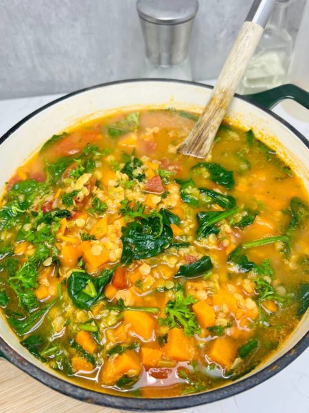 Sweet Potato & Red Lentil Soup